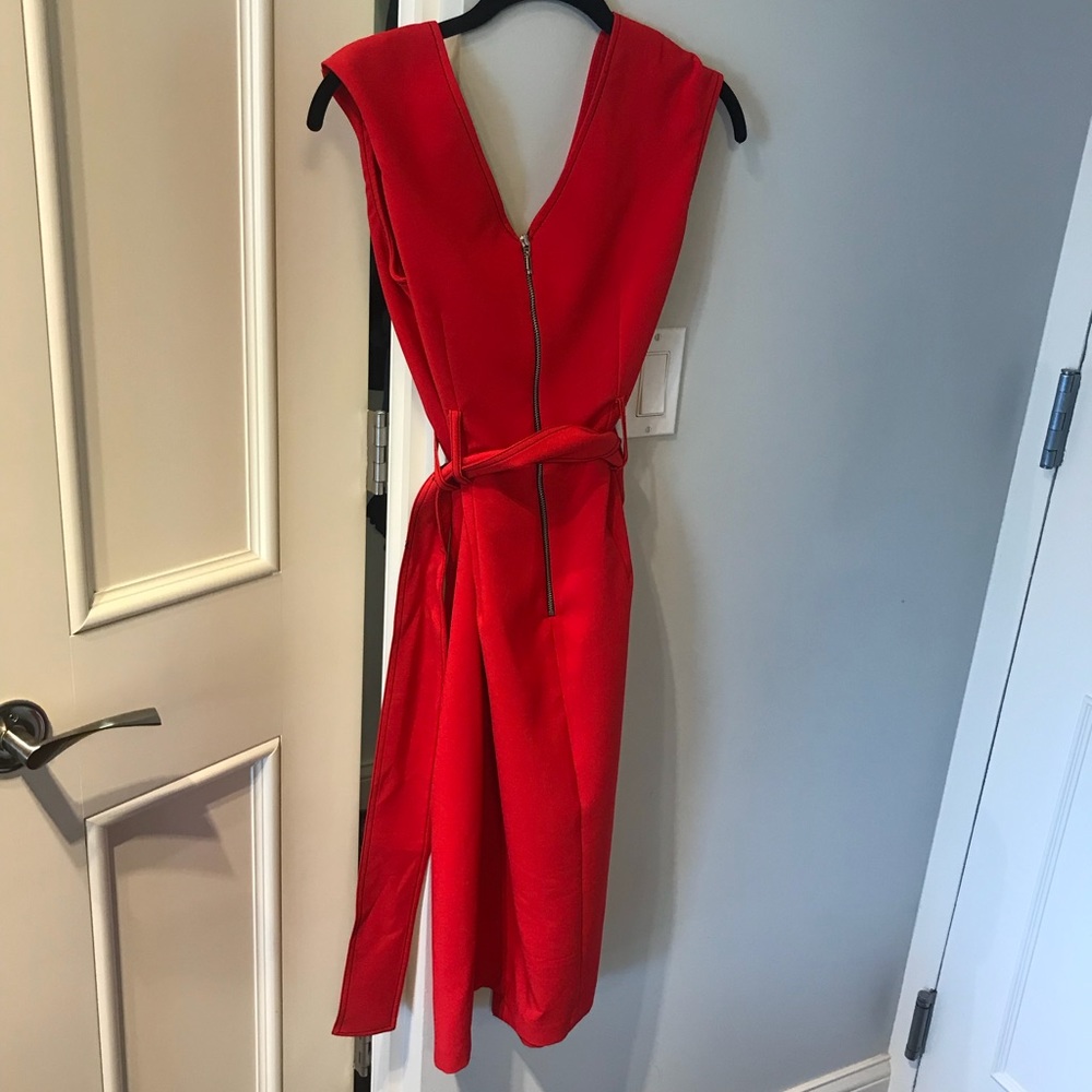 Zara superfitted orange dress Xs